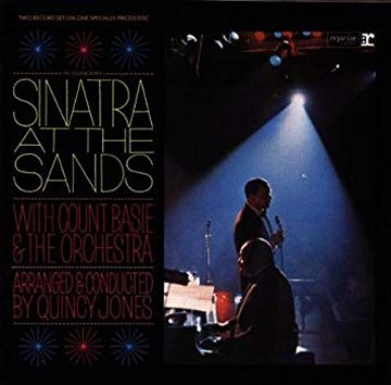 A picture of the album cover for 'Sinatra at the Sands'.